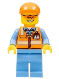 Orange Safety Vest with Reflective Stripes · cty0677