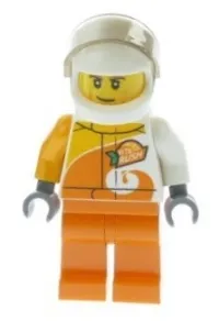 Desert Rally Racer Driver with Orange 'VITA RUSH' Logo · cty0983