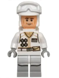 Hoth Rebel Trooper White Uniform (Cheek Lines) · sw0678