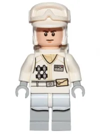 Hoth Rebel Trooper White Uniform (Frown) · sw0708